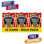 Heinz Classic Soup: Cream of Tomato Soup, 400 G (Pack of 12) - Vegetarian Soup