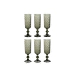 Home ESPRIT Lot de 6 verres en verre 150 ml