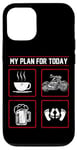 iPhone 12/12 Pro Classic Motorcycle Biker Plan For Today Coffee Beer Case