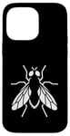 Coque pour iPhone 14 Pro Max Silhouette de mouche simple art minimaliste insecte