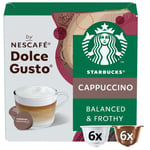 Café Dosettes Compatible Dolce Gusto Cappuccino By Nescafé Dolce Gusto Starbucks - 12 Capsules