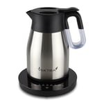 Vektra VEK-1504 Vacuum Insulated Easy Pour Cordless Kettle with Temperature Selection Indicator Gauge, 1.5 Litre, Stainless Steel