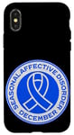 iPhone X/XS Seasonal Affective Disorder Awareness December Blue Ribbon Case