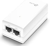 TP-Link 48V Passive PoE Injector Adapter 1x Gigabit PoE Port 1x Gigabit Non-PoE Port Data and Power Carried over The Same Cable