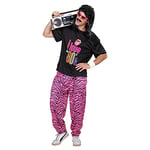 WIDMANN 9885Q Medium/Large Adult Mens I Love the 80's Neon 80s Fashion Outfit. Includes T-Shirt and Baggy Pants. Fancy Dress Costume, Outfit, World Book Day, Halloween, Carnival, 80s, Glam Rock