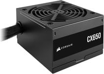 CX650 80 PLUS Bronze Non Modular Low-Noise ATX 650 Watt Power Supply - UK - Bla