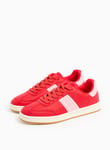 Tu Red Retro Stripe Court Trainers 5 female