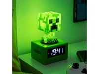 Paladone Creeper Icon, Digital Vekkerklokke, Minecraft, Creeper, Firkant, Grønn, 12/24H