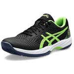 ASICS Homme Gel-Game 9 Padel Sneaker, Black/Electric Lime, 43.5 EU