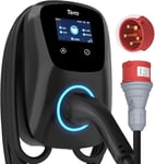 Tera Smart EV-laddare Typ 2 Wallbox 11 kW – Trefas 16A 400V med WiFi & Bluetooth, 7m Kabel