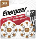 Energizer Piles pour Prothèses Auditives Energizer, Taille 13, Languette Marron (Pack de 16)