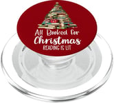 All Booked for Christmas Sign,Let's Get Lit Book Christmas PopSockets PopGrip pour MagSafe