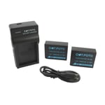 Battery x2 NP-W126s & USB Battery Charger for Fujifilm X100F X100V X100VI