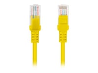 Lanberg - Patch-Kabel - Rj-45 (Hane) Till Rj-45 (Hane) - 1.5 M - Utp - Cat 5E - Hakfri, Formpressad - Ral 1028, Gul