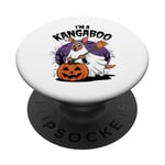 Kangourou Halloween Boo PopSockets PopGrip Interchangeable