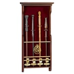 The Noble Collection Harry Potter 4 Wand Display - Wooden Display Case for 4 Wands (Not Included) - Officially Licensed Film Set Movie Props Gifts Merchandise