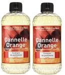 2 PARFUM INTERIEUR ORANGE CANNELLE LAMPE DIFFUSEUR CATALYSE huiles essentielle