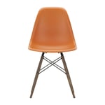Vitra Eames Plastic Side Chair RE DSW stol 43 rusty orange-dark maple