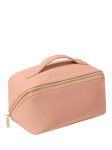 Katie Loxton Mum Zip Around Lay Flat Make Up Bag, Peony Blush