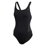 Adidas - Pro Suit 3S - Maillot de Bain - Femme - Noir/carbone - FR : 48 (Taille Fabricant : 46)