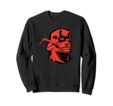 Marvel Daredevil Super Hero Comic Art Red & Black Face Raw Sweatshirt