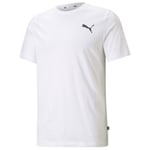 Ess Small Logo Tee PUMA White-PUMA White-cat, størrelse 3XL