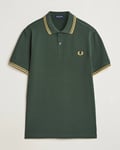 Fred Perry Twin Tipped Polo Shirt Court Green