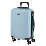 ITACA - Valise Moyenne, Valises Rigides, Valise Rigide, Valise Semaine pour Tout Voyage, Valise Soute de Luxe, Bleu Clair