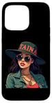 Coque pour iPhone 15 Pro Max Taina Sun Hat Chic Fashion Statement Boricua Puerto Rican