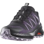 Salomon Femme Speedcross Peak Waterproof Chaussures de randonnée, Black/Nightshade/Orchid Petal, 41 1/3 EU