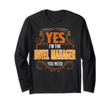 Retro Profession I'm The Hotel Manager Long Sleeve T-Shirt