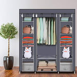 Outvita Armoire de Rangement Penderie Tissu Armoire Chambre Portable pour Chambre D'adulte avec Housse 12 Couches - 150x45x175cm