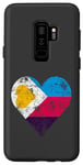 Coque pour Galaxy S9+ Drapeau polyamour coeur vintage polyamour