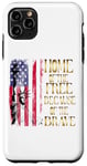 Coque pour iPhone 11 Pro Max T-shirt design Home Of The Free Because Of The Brave