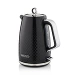 Swan SK14016BLK Elegance Jug Kettle 1.7L 3kW Rapid Boil Black Gloss Finish