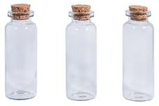 Rayher 46295000 glass container with cork lid, 2.3cm ø