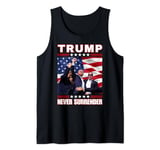 Trump 2024 Fist Pump Never Surrender Fight For America Tank Top