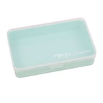 Craftelier - Mini boîte de rangement avec 1 compartiment pour le scrapbooking et l'artisanat | Dimensions 14,6 x 9,1 x 3,2 cm (5,75 po x 3,6 po x 1,25") - Couleur transparente et turquoise