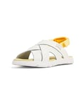 Camper Garçon Fille Oruga Kids-K800430 Sandale Plate, Blanc, 26 EU