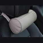 OPIUYS Appui-tête de Voiture, Appui-tête en Cuir, Appui-tête Durable Respirant, Oreiller Cervical en Mousse à mémoire de Forme, Appui-tête cylindrique de siège de Repos Universel de Voiture