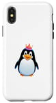 Coque pour iPhone X/XS Costume incroyable de pingouin pour les fans de l'Arctique