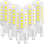 G9 LED-lampa 3W Cool White 6000K 420LM AC 220-240V 5 Pack