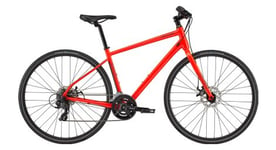 Velo de ville fitness cannondale quick 5 shimano tourney 7v 700 mm rouge acid