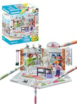 Playmobil 71514 Color: Dogs Salon, imaginative styling at the dog groomer's, with water-soluble markers and accessories, fun imaginative role play, artistic play sets suitable for children ages 6+