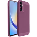 Moozy VentiGuard Coque de téléphone pour Samsung A34 5G Violet – Housse respirante avec motif perforé pour la circulation de l'air, ventilation, anti-surchauffe - Neuf