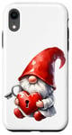 Coque pour iPhone XR Love Gnome And Red Heart Lock With Key For Valentines Day