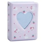 Mini Album Photo Portable 40 Pochettes, Mignon Petit Chat Album Photo 11x7,8 pour 9x6,4 Image, Albums Photos Creux Kpop pour Timbres Cartes Scrapbooking (Rose)