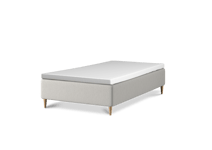 Sleepo - Alba Ramsäng Komfort Beige 140 Fast Träben Ek 12cm