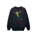 Peter Pan Girls Classic Flying Cotton Sweatshirt 5-6 år Svart Black 5-6 Years