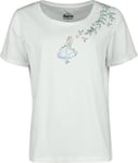 Alice in Wonderland Alice With Roses T-Shirt white